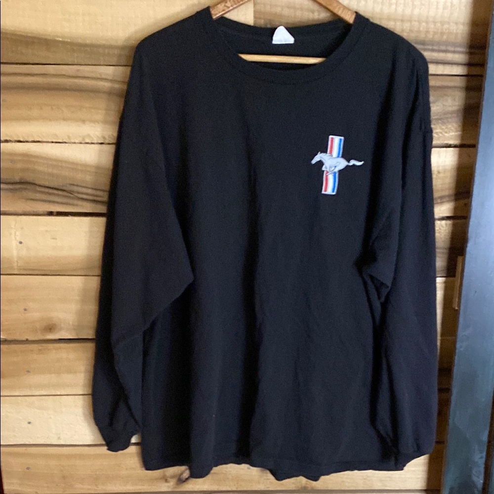 Ford Mustang Black Long Sleeve graphic t Shirt size XL